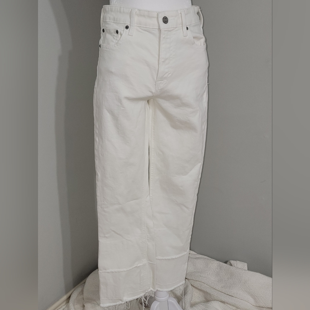 Lucky Brand Bridgette High-Rise Cropped Mini Boot Denim Women's Sz 2 - Picture 6 of 14